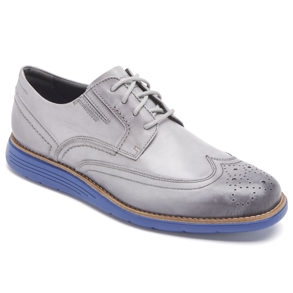 Rockport Dress Shoes For Mens Silver - Total Motion Sport Wingtip - OY9108264